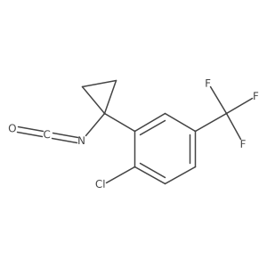 1-Chloro-2-(1-isocyanatocyclopropyl)-4-(trifluoromethyl)benzene Structure