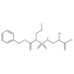 (2S)-2-amino-3-[({[(benzyloxy)carbonyl](propyl)amino}sulfonyl)amino]propanoic acid结构式