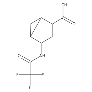 rac-(1R,2R,4S,5S)-4-(trifluoroacetamido)bicyclo[3.1.0]hexane-2-carboxylic acid结构式