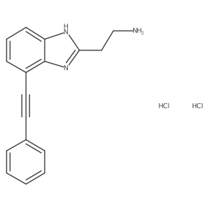 2-[7-(2-phenylethynyl)-1H-1,3-benzodiazol-2-yl]ethan-1-amine dihydrochloride结构式