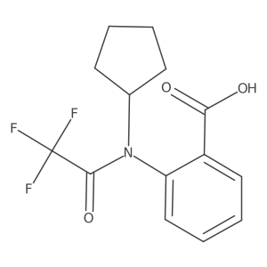 2-(N-cyclopentyl-2,2,2-trifluoroacetamido)benzoic acid Structure