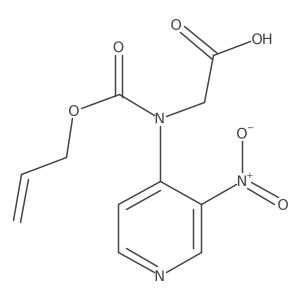 2-[(3-Nitropyridin-4-yl)[(prop-2-en-1-yloxy)carbonyl]amino]acetic acid Structure