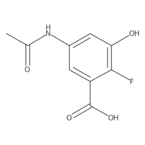 5-Acetamido-2-fluoro-3-hydroxybenzoic acid Structure
