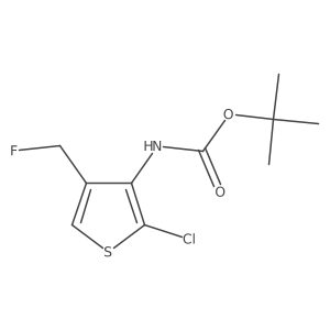 tert-Butyl (2-chloro-4-(fluoromethyl)thiophen-3-yl)carbamate结构式