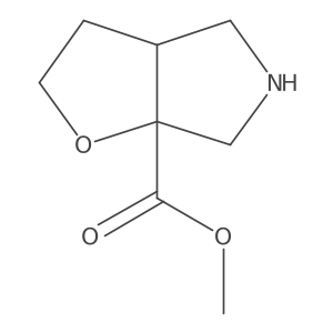 rac-methyl (3aR,6aR)-hexahydro-2H-furo[2,3-c]pyrrole-6a-carboxylate Structure