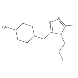 4-[(5-methyl-4-propyl-4H-1,2,4-triazol-3-yl)methyl]cyclohexan-1-amine Structure