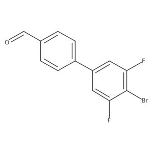 4'-Bromo-3',5'-difluoro-[1,1'-biphenyl]-4-carbaldehyde Structure