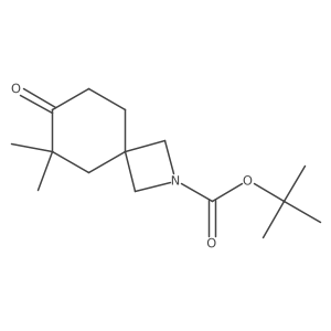 Tert-butyl 6,6-dimethyl-7-oxo-2-azaspiro[3.5]nonane-2-carboxylate结构式