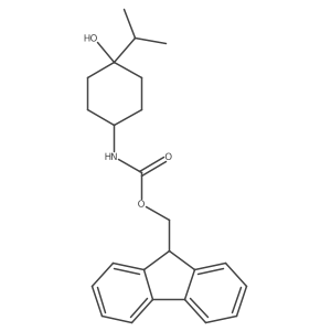 (9H-fluoren-9-yl)methyl N-[4-hydroxy-4-(propan-2-yl)cyclohexyl]carbamate结构式