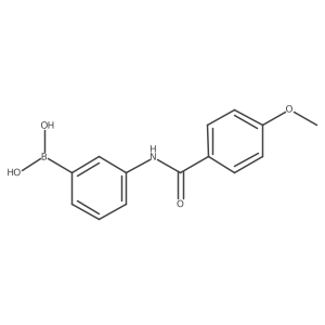 [3-(4-Methoxybenzamido)phenyl]boronic acid Structure