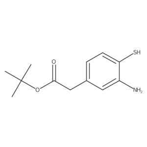 Tert-butyl 2-(3-amino-4-sulfanylphenyl)acetate Structure