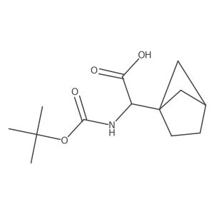 2-{Bicyclo[2.1.1]hexan-1-yl}-2-{[(tert-butoxy)carbonyl]amino}acetic acid结构式