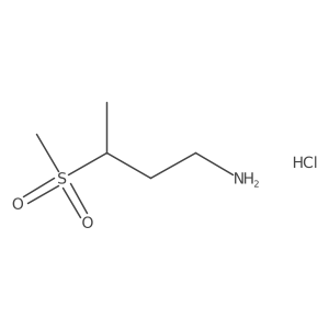 3-Methanesulfonylbutan-1-amine hydrochloride Structure