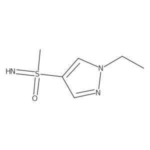 (1-ethyl-1H-pyrazol-4-yl)(imino)methyl-lambda6-sulfanone结构式