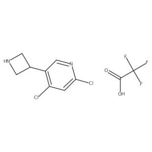 5-(3-Azetidinyl)-2,4-dichloropyridine Trifluoroacetate结构式