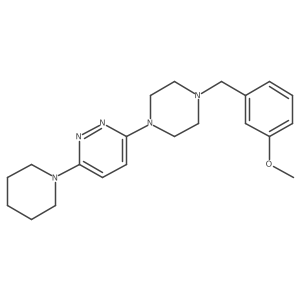3-{4-[(3-Methoxyphenyl)methyl]piperazin-1-yl}-6-(piperidin-1-yl)pyridazine Structure