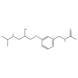 N-[[3-[2-hydroxy-3-(propan-2-ylamino)propoxy]phenyl]methyl]acetamide结构式