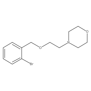 4-[2-[(2-Bromophenyl)methoxy]ethyl]morpholine结构式