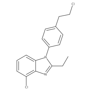 4-Chloro-1-[4-(2-chloroethyl)phenyl]-2-ethyl-1h-benzimidazole结构式