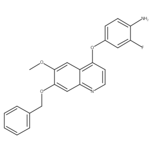 4-{[7-(Benzyloxy)-6-methoxy-4-quinolyl]oxy}-2-fluoroaniline结构式
