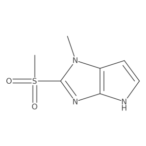 1,4-Dihydro-1-methyl-2-(methylsulfonyl)pyrrolo[2,3-d]imidazole结构式