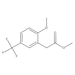 Methyl 2-methoxy-5-(trifluoromethyl)phenylacetate结构式