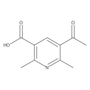 5-Acetyl-2,6-dimethyl-3-pyridinecarboxylic acid结构式