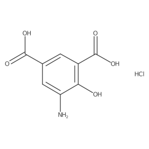 5-Amino-4-hydroxyisophthalic acid hydrochloride结构式