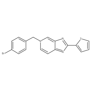 5-[(4-Bromophenyl)methyl]-2-(2-thienyl)-5h-imidazo[4,5-c]pyridine结构式