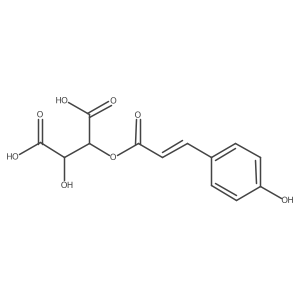 (2R,3R)-2-hydroxy-3-[(Z)-3-(4-hydroxyphenyl)prop-2-enoyl]oxybutanedioic acid结构式
