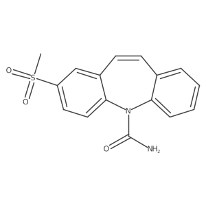 2-(Methylsulfonyl)-5H-dibenz[b,f]azepine-5-carboxamide Structure