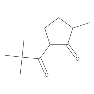 (2S,5R)-2-(2,2-Dimethylpropanoyl)-5-methylcyclopentan-1-one Structure