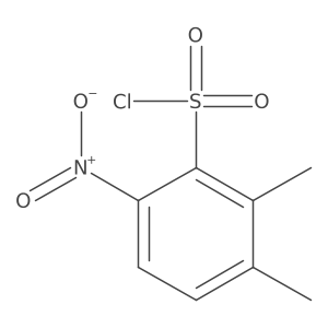 2,3-Dimethyl-6-nitrobenzene-1-sulfonyl chloride结构式