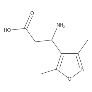 3-Amino-3-(dimethyl-1,2-oxazol-4-yl)propanoic acid Structure