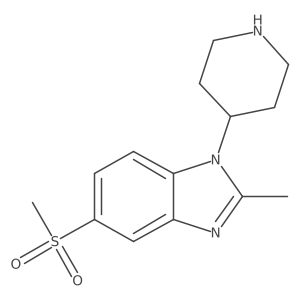 2-Methyl-5-(methylsulfonyl)-1-piperidin-4-yl-1h-benzimidazole Structure