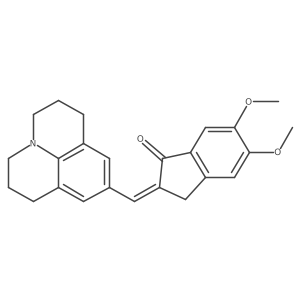 2-(1-azatricyclo[7.3.1.05,13]trideca-5,7,9(13)-trien-7-ylmethylidene)-5,6-dimethoxy-3H-inden-1-one Structure