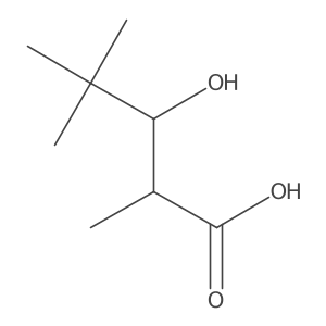 3-Hydroxy-2,4,4-trimethylpentanoic acid结构式