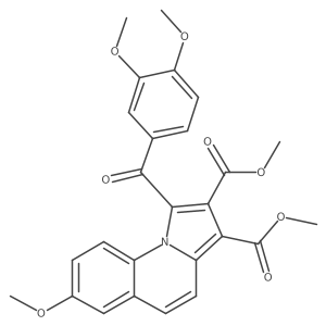 Dimethyl 1-(3,4-dimethoxybenzoyl)-7-methoxypyrrolo[1,2-a]quinoline-2,3-dicarboxylate Structure