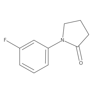 1-(3-Fluorophenyl)pyrrolidin-2-one结构式