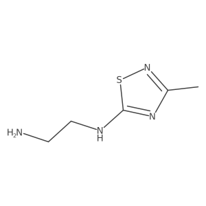 N1-(3-methyl-1,2,4-thiadiazol-5-yl)ethane-1,2-diamine结构式