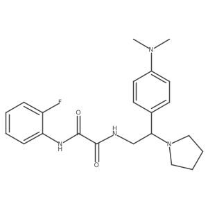 N1-(2-(4-(dimethylamino)phenyl)-2-(pyrrolidin-1-yl)ethyl)-N2-(2-fluorophenyl)oxalamide Structure