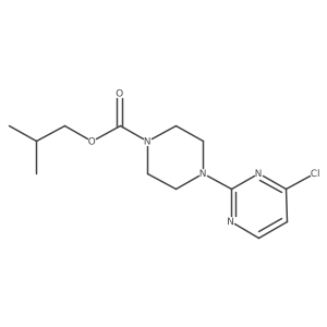 Isobutyl 1-(4-chloropyrimidin-2-yl)piperazine-4-carboxylate结构式