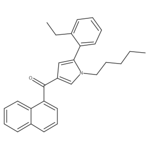 (5-(2-ethylphenyl)-1-pentyl-1H-pyrrol-3-yl)(naphthalen-1-yl)methanone Structure