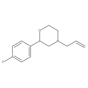 (2R)-2-(4-Fluorophenyl)-4-(prop-2-en-1-yl)morpholine Structure