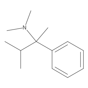N,N,3-trimethyl-2-phenylbutan-2-amine结构式