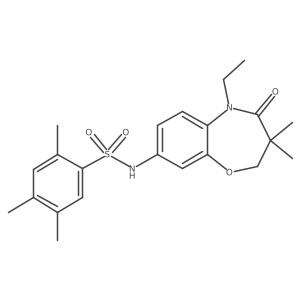 N-(5-ethyl-3,3-dimethyl-4-oxo-2,3,4,5-tetrahydrobenzo[b][1,4]oxazepin-8-yl)-2,4,5-trimethylbenzenesulfonamide Structure