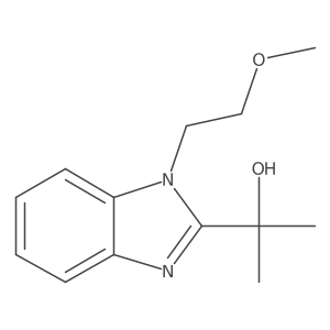 2-(1-(2-methoxyethyl)-1H-benzo[d]imidazol-2-yl)propan-2-ol结构式