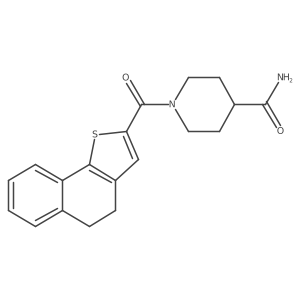1-{4H,5H-naphtho[1,2-b]thiophene-2-carbonyl}piperidine-4-carboxamide结构式