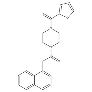 1-[4-(Furan-2-carbonyl)piperazin-1-yl]-2-(naphthalen-1-yl)ethan-1-one Structure