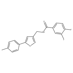 3,4-difluoro-N-((5-(p-tolyl)isoxazol-3-yl)methyl)benzamide Structure